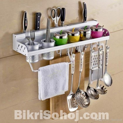 Multifunctional Wall Hanging Aluminum Kitchen Rack